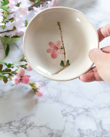 Cherry Blossom Spring Handmade Flower Jewelry Dish: Cherry Bloosom
