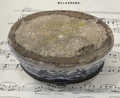 RARE Antique French Joan of Arc in Chinon Porcelain Jewelry Box c1760