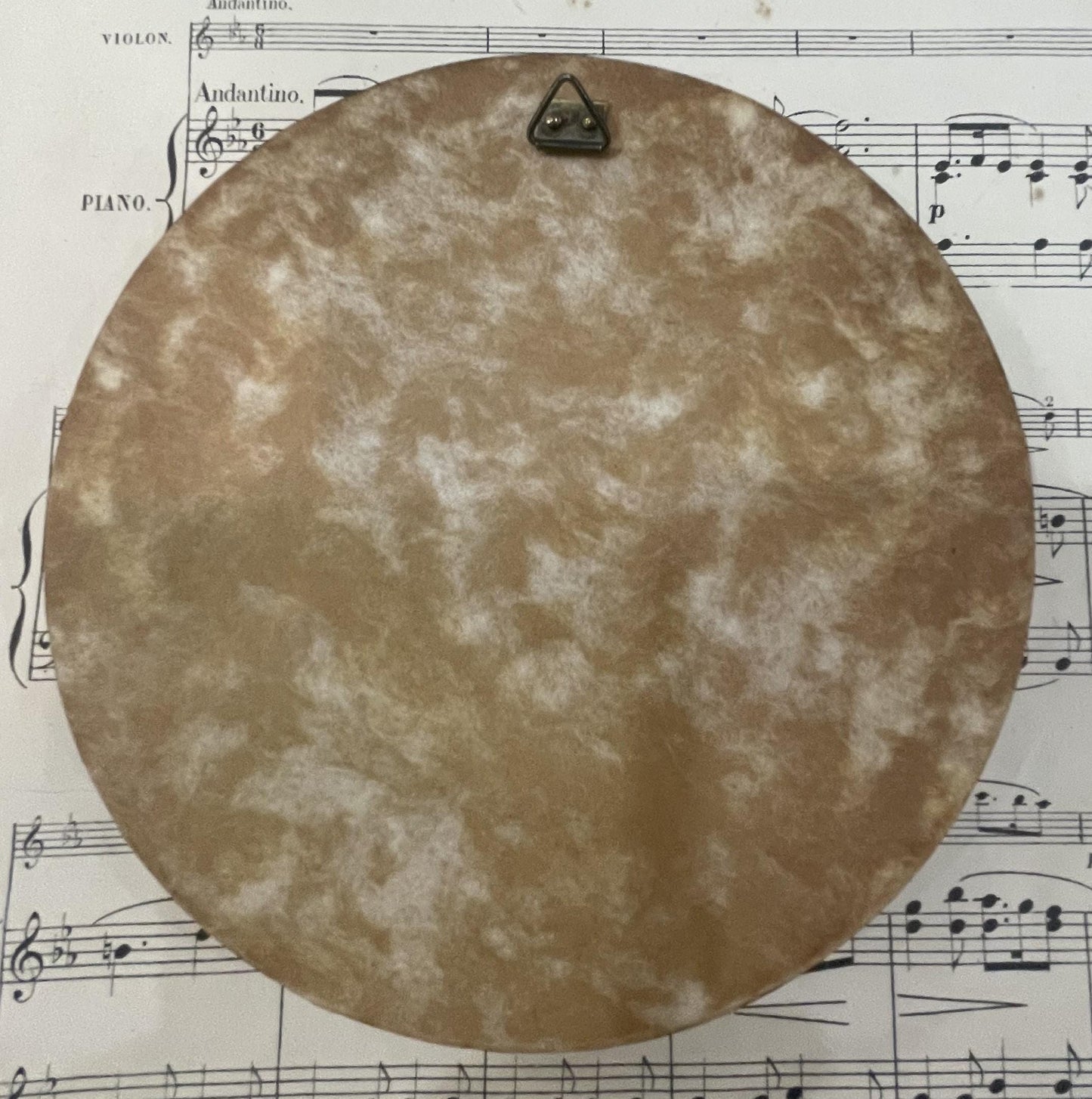 Antique French Miniature Woman Portrait Velvet Glass Flowers c1920