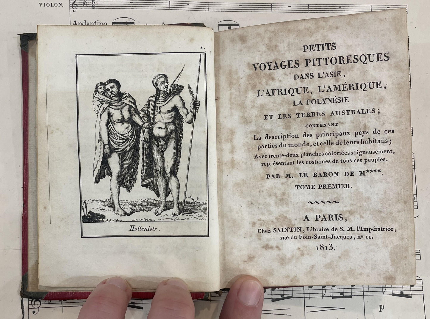 Rare Antique French Book Petits Voyages Pittoresques 15 engravings c1813