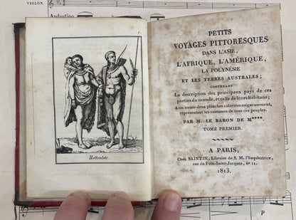 Rare Antique French Book Petits Voyages Pittoresques 15 engravings c1813