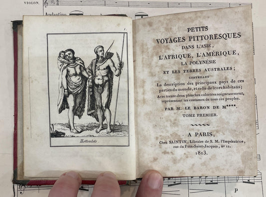 Rare Antique French Book Petits Voyages Pittoresques 15 engravings c1813