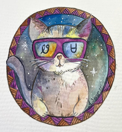 Cosmic Wesa (Cat) Sticker