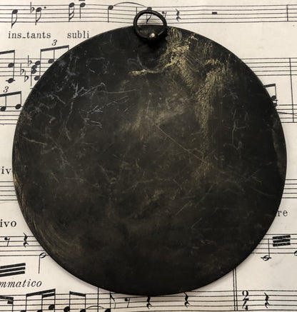 RARE Large Antique French Bronze Medal Plaque St Joan de Valois Signed Tricard c1920