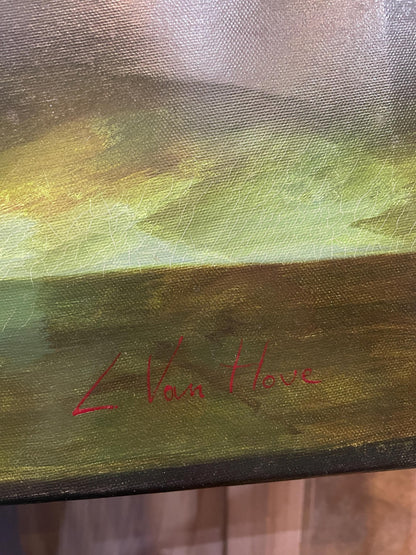 Rare Large Antique Flemish Oil on Canvas Still Life Painting Signed L. Van Hove c1940