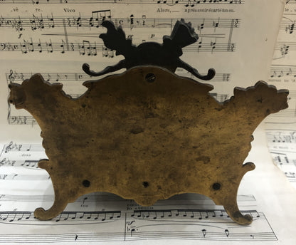 Rare Antique French Champleve Enamel Letter Holder c1880