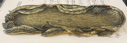 Rare Large Antique French Art Nouveau Bronze Tray Signed G. Huygens c1900