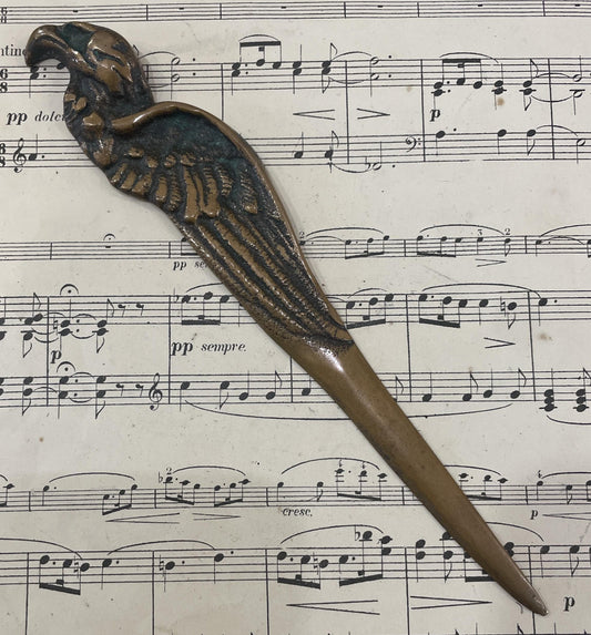 Antique French Bronze Letter Opener Eagle c1900