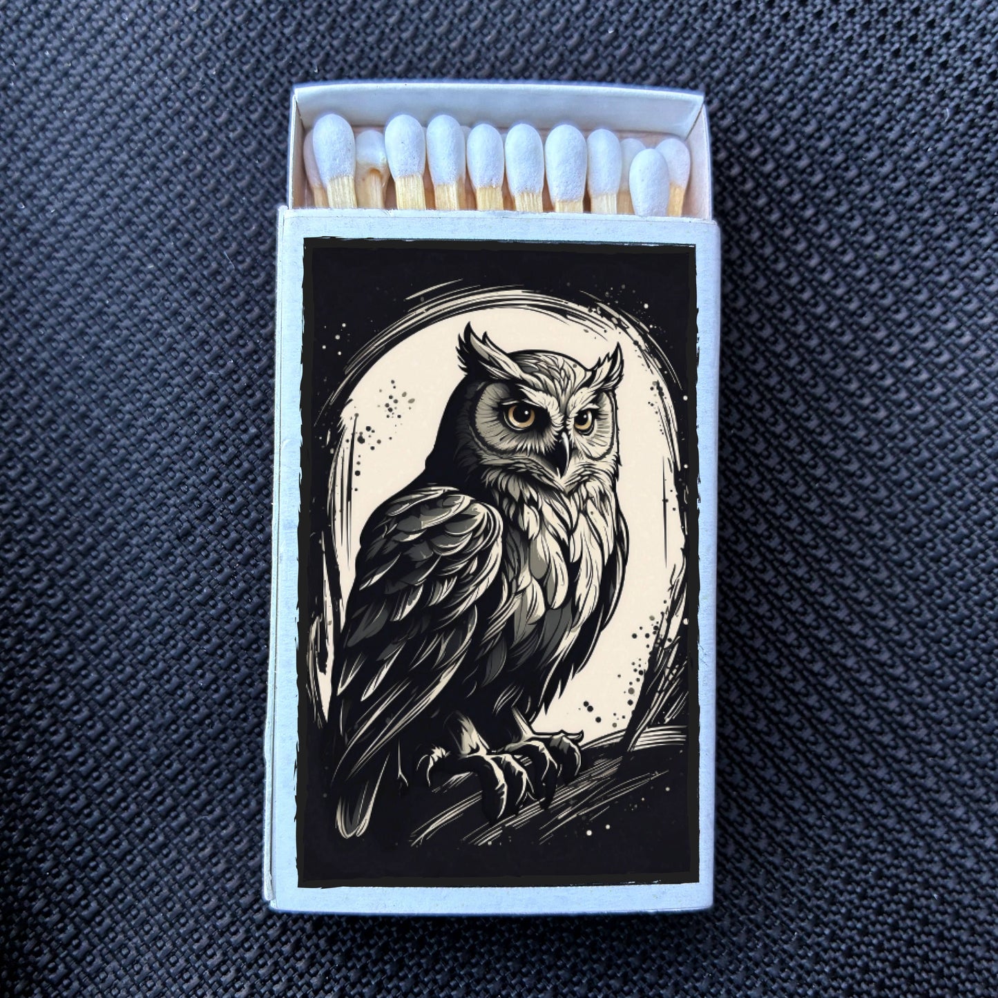 Matches • Owl and Moon • Home Decor for Candles and Incense