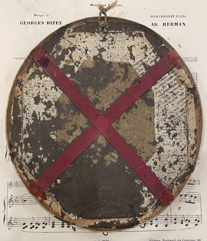 Rare Large Antique French Reliquary Jerusalem Path of the Cross Jesus Seals c1880