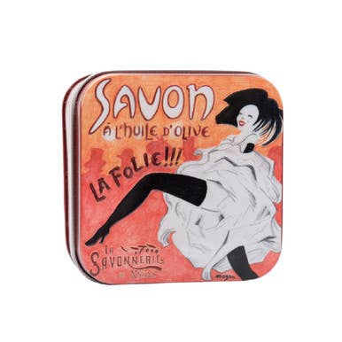 La Savonnerie de Nyons "Cabaret" May Rose Soap Tin 3.5oz