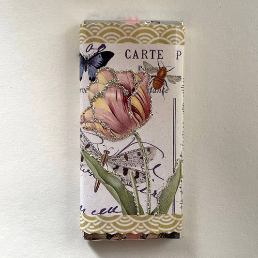 Chocolate Bars: Dark Chocolate / Tulip spring Collage