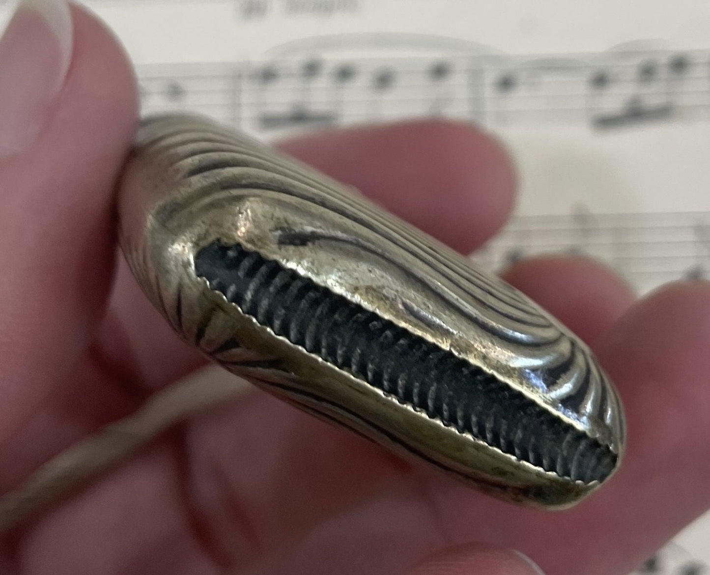 Antique French Silver Plated Match Case Vesta Sun c1900