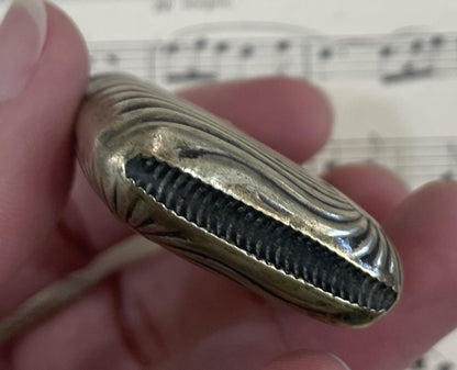 Antique French Silver Plated Match Case Vesta Sun c1900